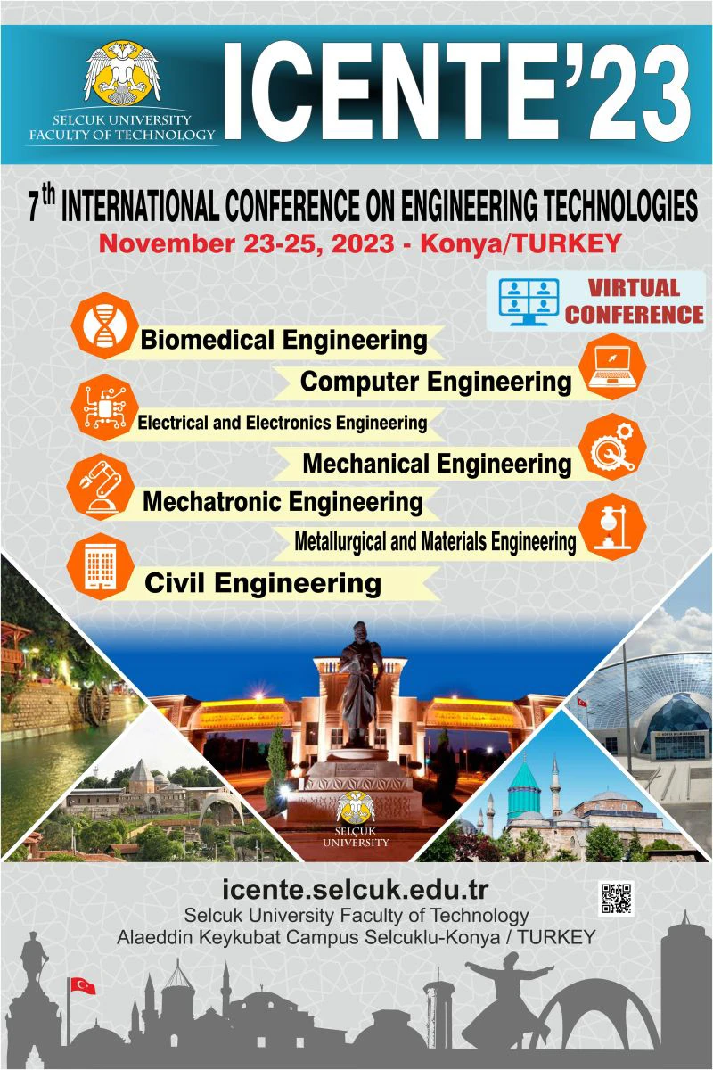 ICENTE'23 - 7TH INTERNATIONAL CONFERENCE ON ENGINEERING TECHNOLOGIES